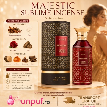 Parfum Arăbesc Hamidi Majestic Sublime Incense 85 ml, Damă, edp - Img 9