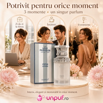 Parfum Arăbesc Hamidi Utopian Leather 100 ml, Damă, edp - Img 6
