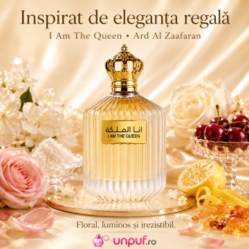 Parfum Arăbesc I Am The Queen Ard Al Zaafaran 100 ml, Apă de Parfum Damă, Inspirat Erba Pura Xerjoff, Aromă Floral Fructat Gurmand cu Bergamotă, Portocală, Pară, Vanilie, Ambră și Mosc - Img 8