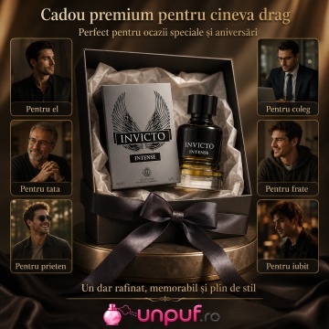 Parfum Arăbesc Invicto Intense Fragrance World 100 ml, Apă de Parfum Bărbat, Aromă Aromatic Ambrată Marină cu Note Marine, Floare de Portocal, Piper Negru, Ambroxan, Dafin, Whisky, Patchouli, Ambră, Lemn de Guaiac și Mosc - Img 7