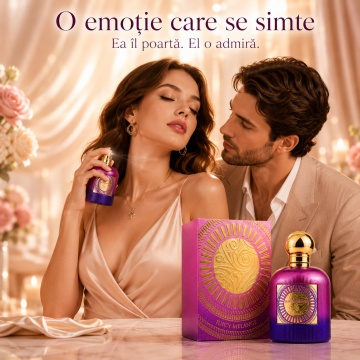 Parfum Arăbesc Juicy Melange Emir 100 ml, Apă de Parfum Damă, Aromă Fructat Dulce Proaspătă, Fructe Tropicale, Bergamotă, Piersică, Fructe Roșii, Flori Albe, Mosc și Vanilie, Inspirată de Eden Sparkling Lichee - Img 5