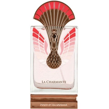 Parfum Arăbesc La Charmante Éclatant Maison Alhambra EDP 100 ml Unisex, Inspirat Pink Boa Stéphane Humbert Lucas 777, Aromă Floral Fructată cu Coacăză Neagră, Zmeură, Bujor, Trandafir, Vanilie și Mosc - Img 12