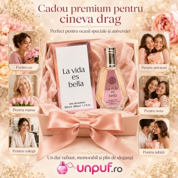 Parfum Arăbesc La Vida es Bella Fragrance World 50 ml, Apă de Parfum Damă, Aromă Floral Fructată Gourmand cu Coacăze Negre, Pară, Floare de Portocal, Iasomie, Iris, Patchouli, Boabe de Tonka, Pralină și Vanilie - Img 7