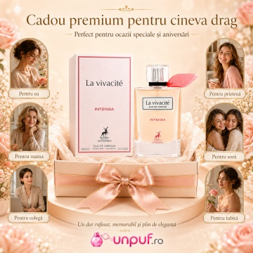 Parfum Arăbesc La Vivacité Intensa Maison Alhambra EDP 100 ml Femei, Inspirat La Vie Est Belle Intensément, Aromă Oriental Florală cu Zmeură, Bergamotă, Piper Roz, Heliotrop, Portocală și Iasomie - Img 7