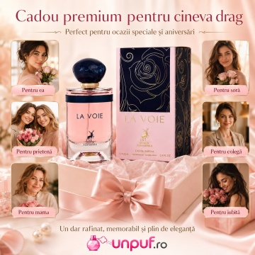 Parfum Arăbesc La Voie Maison Alhambra EDP 100 ml Femei, Inspirat My Way Giorgio Armani, Aromă Florală cu Bergamotă, Floare de Portocal, Iasomie, Tuberoză, Cedru, Mosc și Vanilie - Img 7