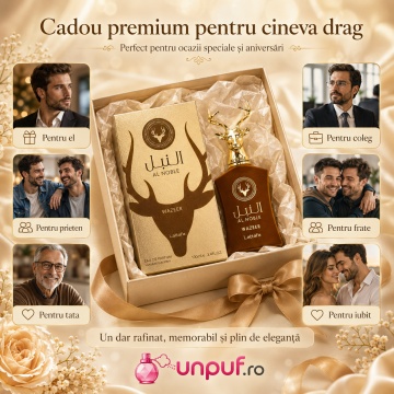 Parfum Arăbesc Lattafa Al Noble Wazeer 100 ml, Apă de Parfum Unisex, Aromă Lemnos Aromatică cu Bergamotă, Ienupăr, Mentă, Portocală, Ciocolată, Zmeură, Caramel, Iris, Pară, Ambră, Cedru, Santal, Mosc, Vanilie și Vetiver - Img 7