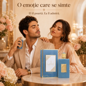 Parfum Arăbesc Lattafa Ameer Al Arab Imperium 100 ml, Apă de Parfum Bărbat, Aromă Masculină Elegantă cu Oud de Cambodgia, Bergamotă, Mosc, Salvie, Șofran, Lemn de Agar, Santal și Rășină - Img 5