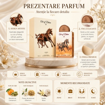 Parfum Arăbesc Lattafa Art Of Nature II 100 ml, Apă de Parfum Unisex, Aromă Vanilată, Condimentată și Sofisticată - Img 3