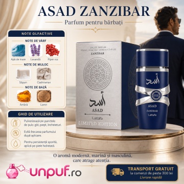 Parfum Arăbesc Lattafa Asad Zanzibar Limited Edition 100 ml Bărbat - Img 9