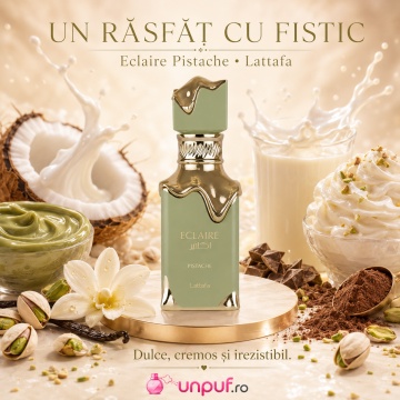 Parfum Arabesc Lattafa Eclaire Pistache EDP 100 ml, Unisex, Damă și Bărbat, Dulce, Cremos și Gurmand - Img 7