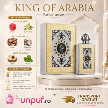 Parfum Arăbesc Lattafa King Of Arabia 100 ml, Apă de Parfum Unisex, Aromă Intensă cu Zmeură, Piele, Vanilie, Cedru și Patchouli - Img 9