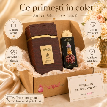 Parfum Arăbesc Lattafa Pride Artisan Ethnique 100 ml, Apă de Parfum Damă, Aromă Gurmandă cu Scorțișoară, Rom, Zahăr, Vanilie, Caramel, Boabe de Tonka și Note Lemnoase - Img 4