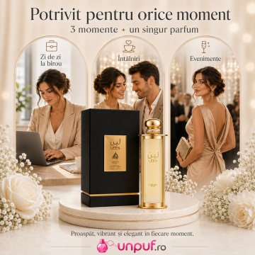 Parfum Arăbesc Lattafa Pride Leen 100 ml, Apă de Parfum Unisex, Aromă Oriental Florală cu Mango, Ghimbir, Bergamotă, Iasomie și Santal - Img 6