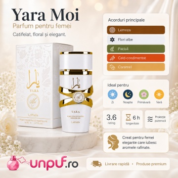 Parfum Arăbesc Lattafa Yara Moi Concentrated Oil 20 ml, Ulei Parfumat Concentrat Unisex, Aromă Elegantă cu Coacăze Negre, Pere, Piper Roz, Iasomie, Tuberoză, Migdale, Vanilie și Patchouli - Img 8