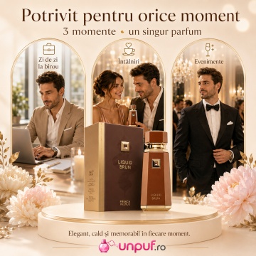 Parfum Arăbesc Liquid Brun French Avenue 100 ml, Apă de Parfum pentru Bărbați, Inspirat Althaïr Parfums de Marly, Aromă Caldă Dulce Orientală cu Scorțișoară, Bergamotă, Cardamom, Floare de Portocal, Vanilie Bourbon, Elemi, Pralină, Ambroxan, Mosc și Lemn - Img 6