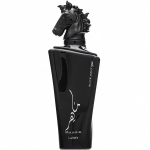 Parfum Arăbesc Maahir Black Edition Lattafa EDP 100 ml Bărbat, Inspirat Terroni / Interlude Black Iris, Aromă Oriental Lemnoasă cu Bergamotă, Rozmarin, Smirnă, Violetă, Tămâie, Ambră, Oud, Piele, Fum și Paciuli - Img 12
