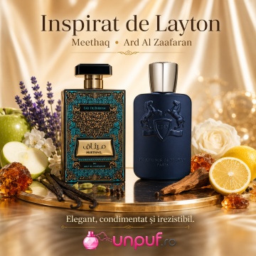 Parfum Arăbesc Meethaq Ard Al Zaafaran 100 ml, Apă de Parfum Unisex Damă și Bărbat, Aromă Oriental Arăbească Inspirată de Layton - Img 8