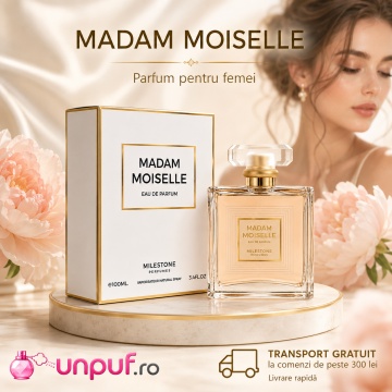 Parfum Arăbesc Milestone Madam Moiselle EDP 100 ml Damă, Inspirat Coco Mademoiselle, Aromă Aromatic Orientală cu Citrice, Condimente, Flori Albe, Lavandă, Note Calde, Cedru, Ambră și Mosc - Img 10
