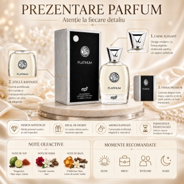Parfum Arăbesc My Perfumes Platinum 100 ml, Damă, edp - Img 3