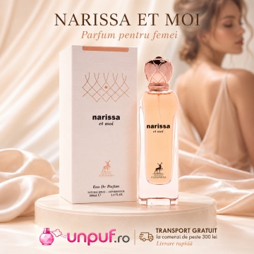 Parfum Arăbesc Narissa Et Moi Maison Alhambra EDP 100 ml Damă, Inspirat All Of Me Narciso Rodriguez, Aromă Floral Fructată cu Coacăză Neagră, Piersică, Magnolie, Iasomie, Mușcată, Trandafir, Tuberoză, Lapte, Caramel, Cașmir, Cedru și Nucă de Cocos - Img 10