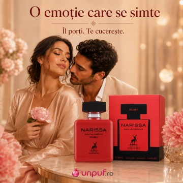 Parfum Arăbesc Narissa Ruby Maison Alhambra EDP 100 ml Damă, Inspirat Narciso Rouge, Aromă Lemnos Floral Mosc cu Mosc, Stânjenel, Trandafir, Cedru, Floare de Portocal, Tuberoză, Tonka, Santal, Vanilie și Vetiver - Img 10