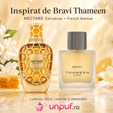 Parfum Arăbesc Nectare Extradose French Avenue 80 ml, Apă de Parfum Unisex, Damă și Bărbat, Inspirat Bravi Thameen, Aromă Aromatic Orientală Luminoasă și Catifelată cu Citrice, Miere, Flori Albe, Tuberoză, Vanilie, Lavandă, Lemn de Cedru, Ambră și Mosc - Img 8