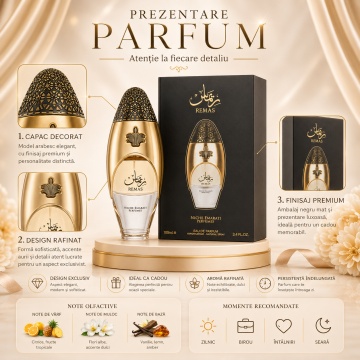 Parfum Arăbesc Niche Emarati Remas 100 ml, Unisex, Damă, Bărbat, edp - Img 3