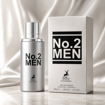Parfum Arăbesc No. 2 Men Maison Alhambra EDP 80 ml Bărbat, Inspirat 212 Men Carolina Herrera, Aromă Lemnos Floral Mosc cu Bergamotă, Grepfrut, Lavandă, Condimente, Gardenie, Ghimbir, Salvie, Santal, Mosc, Vetiver și Labdanum