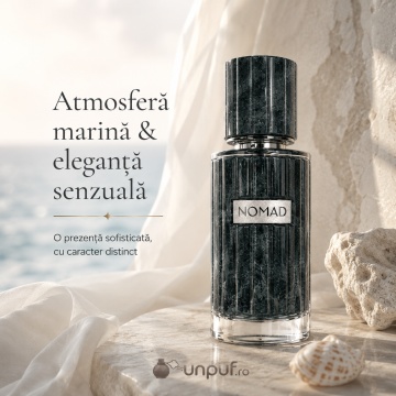 Parfum Arăbesc Nomad French Avenue 100 ml, Apă de Parfum Unisex, Damă și Bărbat, Inspirat Megamare Orto Parisi, Aromă Marină Lemnoasă și Aromatic Orientală cu Citrice, Condimente, Note Proaspete, Vanilie, Flori Albe, Lavandă, Note Calde, Lemn de Cedru, Am - Img 8