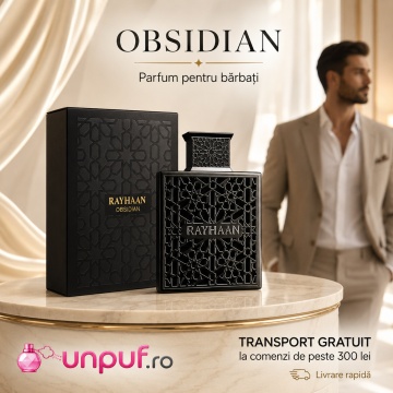 Parfum Arăbesc Obsidian Rayhaan EDP 100 ml Unisex, Inspirat Ultra Male, Aromă Oriental Ambrată cu Citrice, Condimente, Piper, Rășini, Flori Albe, Tămâie, Ambră, Lemn Întunecat și Mosc - Img 10