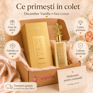 Parfum Arăbesc Paris Corner December Vanilla 85 ml, Apă de Parfum Unisex, Damă, Bărbat, Aromă Gurmand Dulce, Inspirat Vanilla Royale Kayali - Img 4