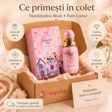 Parfum Arăbesc Paris Corner Marshmallow Blush 100 ml, Apă de Parfum Damă, Aromă Gurmand Dulce, Inspirat Yum Boujee Marshmallow - Img 4