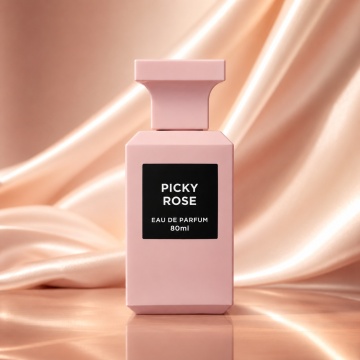Parfum Arăbesc Picky Rose Fragrance World 80 ml, Apă de Parfum Unisex, Damă și Bărbat, Aromă Floral Trandafir Modern cu Piper Roz, Trandafir, Zmeură, Bujor, Geranium, Iasomie, Patchouli, Mosc și Vanilie - Img 2