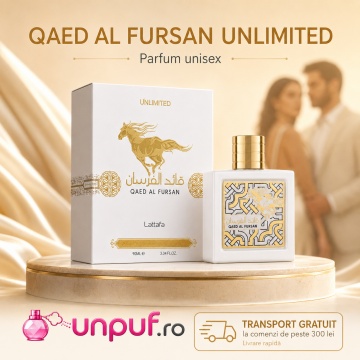 Parfum Arăbesc Qaed Al Fursan Unlimited Lattafa 90 ml, Apă de Parfum Unisex Damă și Bărbat, Aromă Tropicală Aromatică cu Bergamotă, Fructe de Pădure, Măr, Iasomie, Trandafir, Lemn de Mesteacăn, Ambră, Mosc, Mușchi de Stejar și Vanilie - Img 10