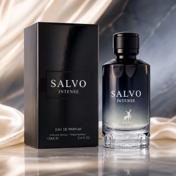 Parfum Arăbesc Salvo Intense Maison Alhambra EDP 100 ml Bărbat, Inspirat Sauvage, Aromă Oriental Fougère cu Bergamotă, Lavandă, Anason, Nucșoară, Piper, Ambroxan și Vanilie