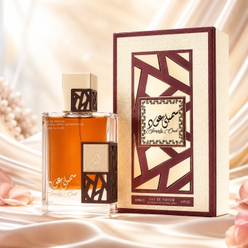 Parfum Arăbesc Simply Oud Lattafa EDP 100 ml Bărbat, Aromă Oriental Lemnoasă cu Bergamotă, Grepfrut, Lămâie, Mandarină, Mentă, Lavandă, Mușcată, Trandafir, Oud, Lemn de Santal, Mosc, Note Lemnoase și Vanilie