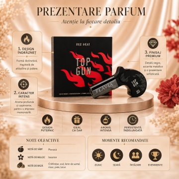 Parfum Arăbesc Sterling Top Gun Red Heat 100 ml, Unisex, Damă, Bărbat, edp - Img 3