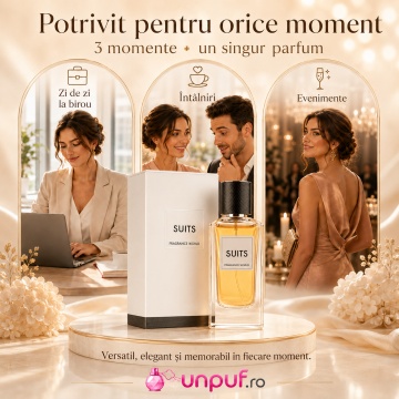 Parfum Arăbesc Suits Fragrance World 100 ml, Apă de Parfum Unisex, Damă și Bărbat, Aromă Oriental Lemnoasă Elegantă cu Coriandru, Frunză de Violetă, Bergamotă, Lăcrămioare, Piper Negru, Trandafir, Ambră Cenușie, Patchouli și Vanilie Bourbon - Img 6