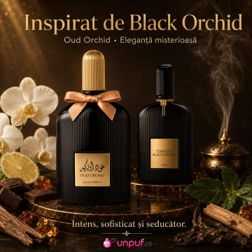 Parfum Arăbesc Suroori Oud Orchid 100 ml, Apă de Parfum Unisex, Damă și Bărbat, Inspirat Black Orchid, Aromă Oriental Lemnoasă cu Bergamotă, Șofran, Trandafir, Lemn Cald, Rășini, Oud, Patchouli, Ambră și Mosc - Img 8