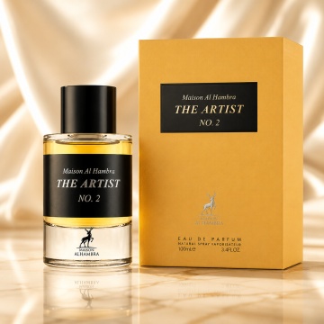 Parfum Arăbesc The Artist No. 2 Maison Alhambra EDP 100 ml Unisex, Inspirat Promise Frederic Malle, Aromă Lemnos Condimentată cu Măr, Piper Roz, Rozmarin, Cuișoare, Trandafir, Ambroxan, Labdanum și Paciuli