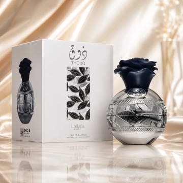 Parfum Arăbesc Thouq Lattafa Pride EDP 80 ml Unisex, Inspirat Delina, Aromă Florală Fructată Gurmandă cu Bergamotă, Lici, Trandafir, Tămâie, Ambră și Vetiver