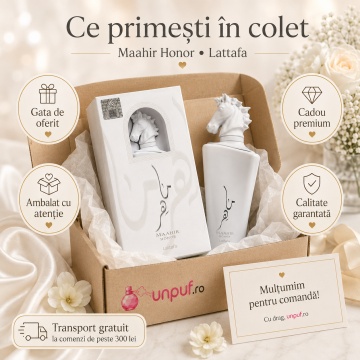 Parfum Arabesc Unisex Maahir Honor Lattafa, Eau de Parfum 100 ml, Damă și Bărbat, Aromatic Fresh Citrice, Lămâie, Mentă - Img 4