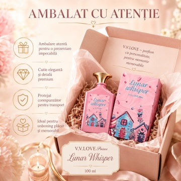 Parfum Arăbesc V.V. Love Lunar Whisper Eau de Parfum 100 ml, Damă, Inspirat din Yum Pistachio Gelato Kayali, Aromă Dulce și Gourmand - Img 5