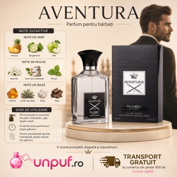 Parfum Aventura Pendora Scents 100 ml, Apa De Parfum, Barbati - Img 8