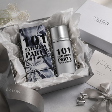 Parfum Bărbat V.V. Love 101 Saturday Party Eau de Toilette 30 ml, Inspirat din Carolina Herrera 212 VIP Men, Aromă Fresh, Aromatică și Lemnoasă - Img 4