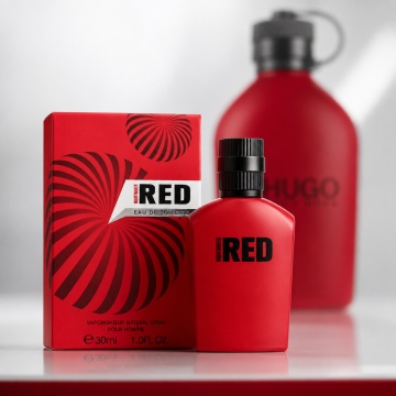 Parfum Bărbat V.V. Love Mount Taineer Red Eau de Toilette 30 ml, Inspirat din Hugo Red Hugo Boss, Aromă Fructată, Verde și Aromatică