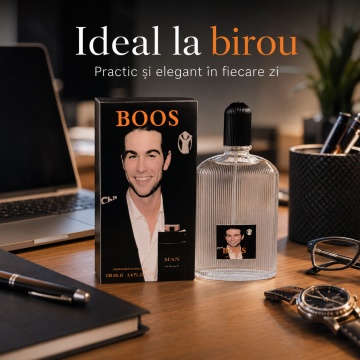 Parfum Boos Man in Black, Apă de Parfum Bărbat, 100 ml, Inspirat din Bvlgari Man In Black Bvlgari - Img 2