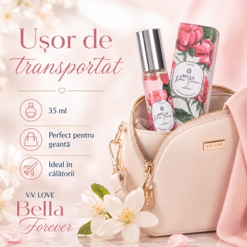 Parfum Damă Bella 35 ml V.V. Love, Apă de Toaletă, Inspirat de My Way Giorgio Armani, Aromă Florală cu Floare de Portocal, Bergamotă, Tuberoză, Iasomie Indiană, Vanilie, Mosc Alb și Cedru - Img 3