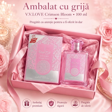 Parfum Damă V.V. Love Crimson Bloom, Apă de Parfum 100 ml – Elegant, Floral, Inspirat din Lattafa Yara - Img 3