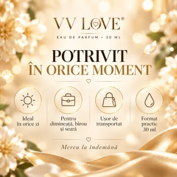 Parfum Dama VV Love Fantastic Dream, Eau de Parfum EDP, 30 ml, Persistent, Floral-Fructat, cu Para, Bujor, Iasomie, Mosc si Ambra, pentru Zi si Seara - Img 5